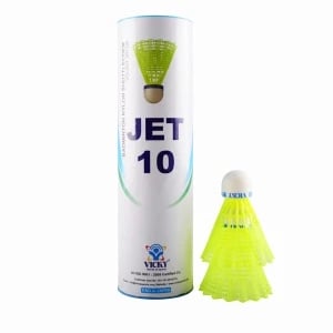 Vicky Jet 10 Nylon Shuttlecock Yellow Vicky Jet 10 Nylon Shuttlecock Yellow