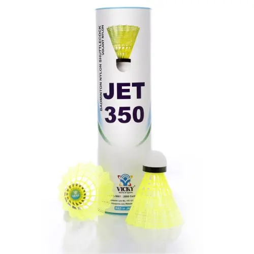 Vicky Jet 350 Nylon Shuttlecock Yellow