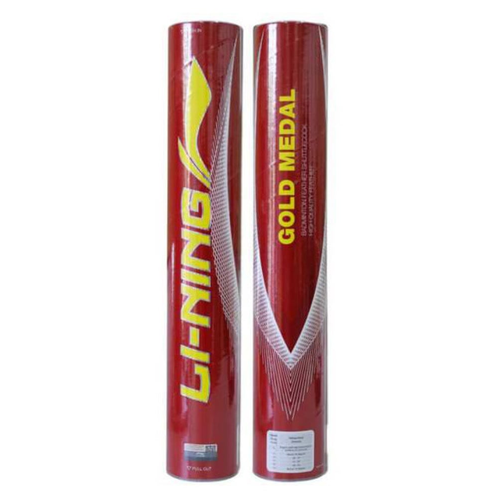 Lining GOLD MEDAL High Quality Feather Shuttlecock - Pack of 2
