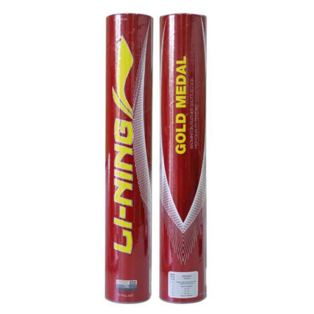 Lining GOLD MEDAL High Quality Feather Shuttlecock - Pack of 2