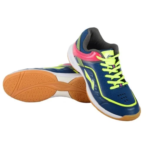 Li-Ning Play Badminton Shoes - Navy/Lime