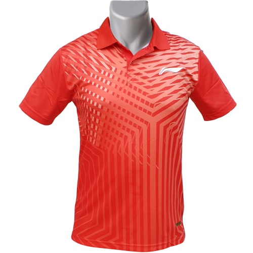 LiNing Collar Turbo Dri Stripes Design Tshirt