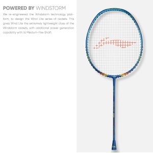 LiNing Wind Lite 700 Badminton Racket - 78g LiNing Wind Lite 700 Badminton Racket - 78g