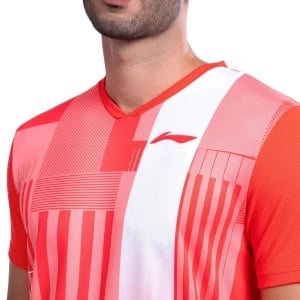 LiNing Stroke V Neck Tshirt LiNing Stroke V Neck Tshirt