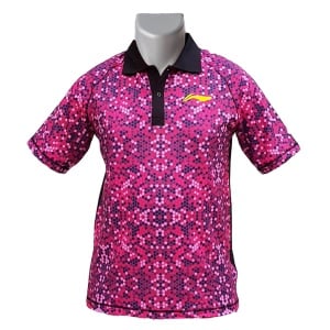 LiNing Collar Dot Mosaic Sublimation Tshirt