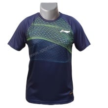 LiNing Turbo Dri Geometric Wires Round Neck Tshirt