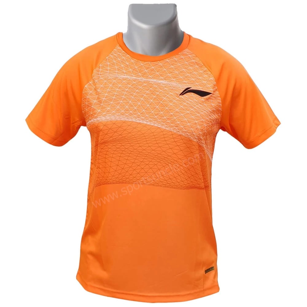 LiNing Turbo Dri Geometric Wires Round Neck Tshirt