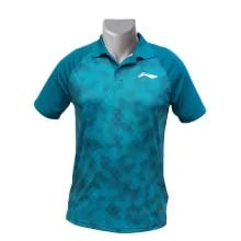 LiNing Collar Turbo Dri Illusion Squares Tshirt LiNing Collar Turbo Dri Illusion Squares Tshirt