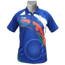 LiNing Patriotism Collar India Tshirt LiNing Patriotism Collar India Tshirt