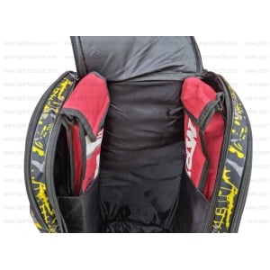 MRF ABD17 Cricket Kitbag black and yellow color ABD17 Cricket Kitbag with Wheels