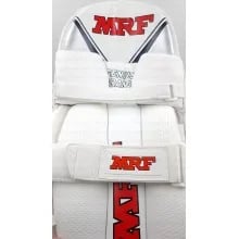 MRF Genius Grand White Cricket Batting Pads with 7 cane construction Genius Grand Batting Pads