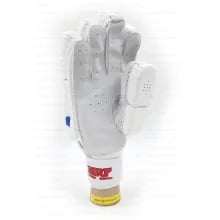 MRF Legend Cricket Batting Gloves in white Blue color MRF Legend Cricket Batting Gloves