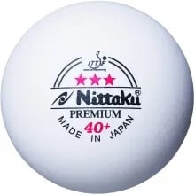 Nittaku Premium 3 Star 40+ Table Tennis Ball, Box of 3
