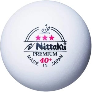 Nittaku Premium 3 Star 40+ Table Tennis Ball, Box of 3