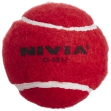 Nivia Heavy Weight Tennis Cricket Ball - Red, Pack of 6