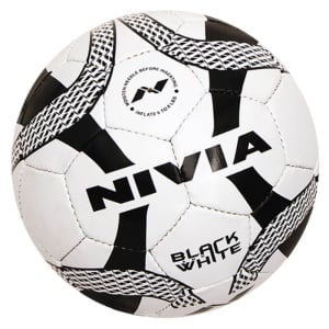 Nivia Black & White Football - Size 5