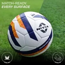 Nivia Dominator 3.0 Football - Size: 5, FIFA Basic, 32 Panel