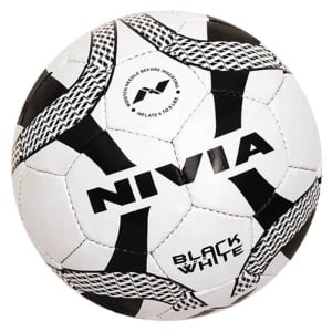 Nivia Black & White Football - Size 5 Nivia Black & White Football - Size 5