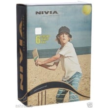 Nivia Heavy Weight Tennis Cricket Ball - Red, Pack of 6
