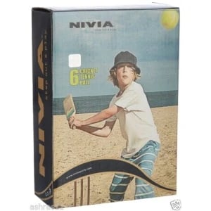Nivia Heavy Weight Tennis Cricket Ball - Red, Pack of 12 Nivia Heavy Weight Tennis Cricket Ball - Red, Pack of 12