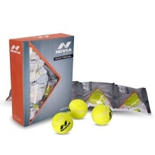 Nivia Light Weight Cricket Tennis Ball - Yellow, Pack of 12