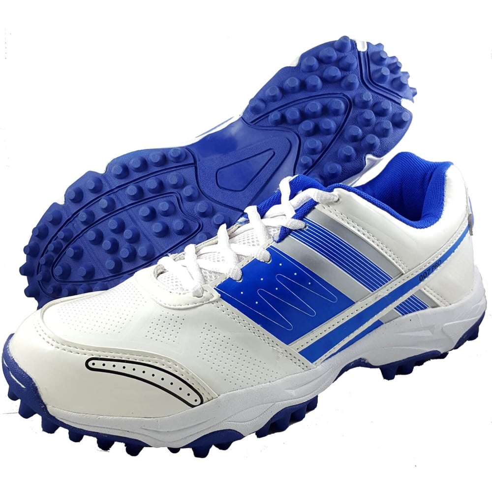 ProASE 007 Pro Stud Cricket Shoes - White/Blue
