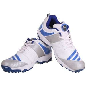 ProASE Stud Cricket Shoes - White/Blue ProASE Stud Cricket Shoes - White/Blue