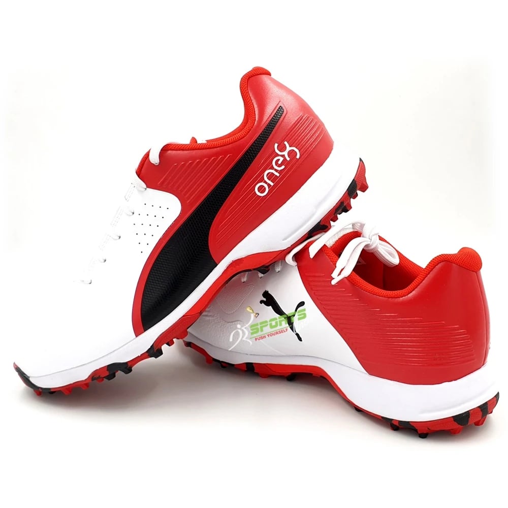 Puma 19 FH Rubber Cricket Shoes - Red