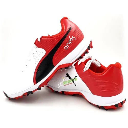 Puma 19 FH Rubber Cricket Shoes - Red