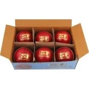 SF True Test Cricket Balls, Pack of 6 - Red