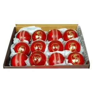 SG Club Leather Ball (Red) - Pack of 12 Balls SG Club Leather Ball (Red) - Pack of 12 Balls
