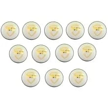 SG Test Leather Ball (White) - Pack of 12 Balls