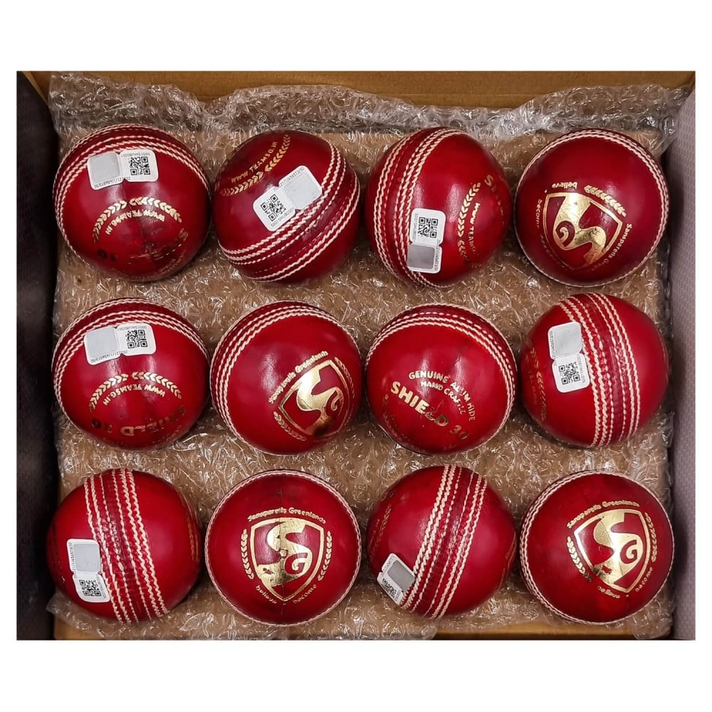 SG Shield 30 (Red) Cricket Ball - Pack of 12