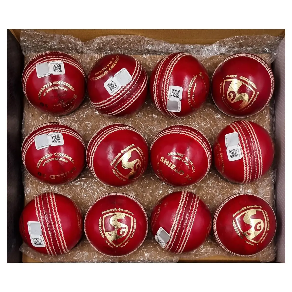 Buy SG Shield 30 (Red) Cricket Ball - Pack of 12 - Sportsuncle