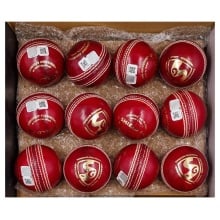 SG Shield 30 (Red) Cricket Ball - Pack of 12