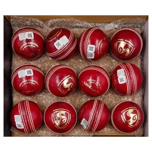 SG Shield 30 (Red) Cricket Ball - Pack of 12