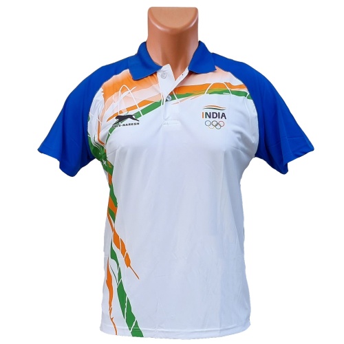 Shiv Naresh Olympics Blue-White Tshirt