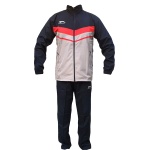 Shiv Naresh Solid Red-Grey-Blue TrackSuit 