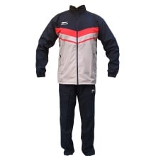 Shiv Naresh Solid Red-Grey-Blue TrackSuit 