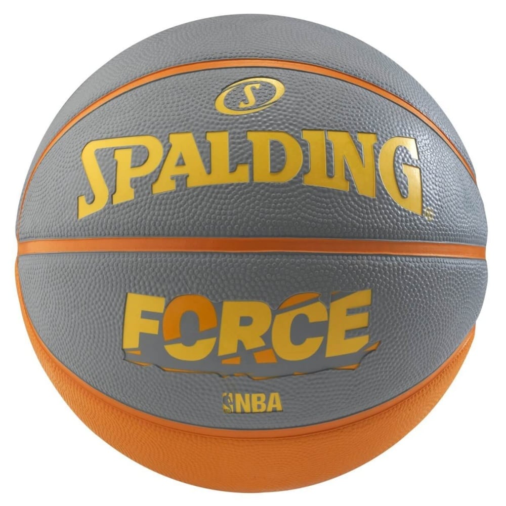 Spalding Force Basketball, Size 6 (Orange/Grey)