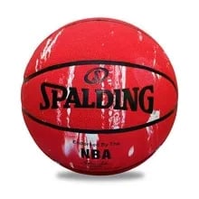 Spalding Marble Basketball in Red Color Spalding Marble Basketball, Size 7