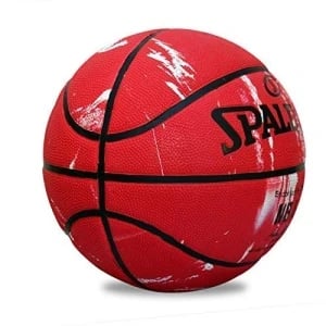 Spalding Marble Basketball in Red Color Spalding Marble Basketball, Size 7