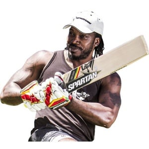 Spartan Chris Gayle Run English Willow Cricket Bat - Size SH Spartan Chris Gayle Run English Willow Cricket Bat - Size SH
