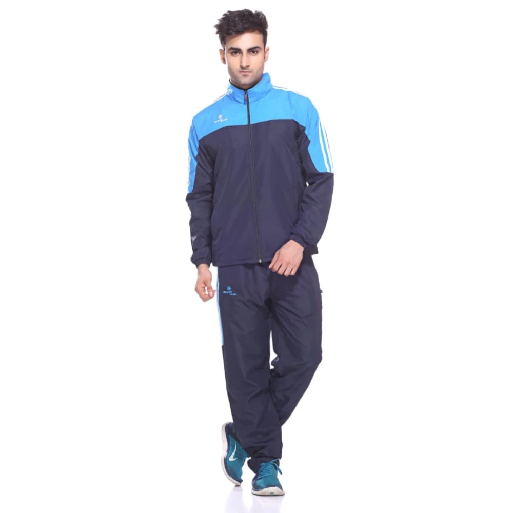 Sport Sun Navy-Firozi Printed Track Suit 