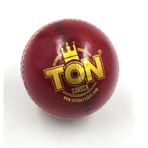 SS Ton Elite Cricket Balls, Pack of 6 - Red