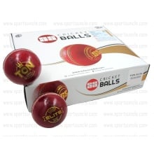 SS Ton Elite Cricket Balls, Pack of 12 - Red