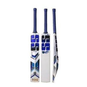 SS SKY Strikerr English Willow Cricket Bat with Blue Stickers SS SKY Striker English Willow Cricket Bat