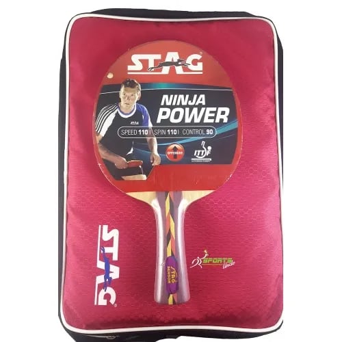 Stag Ninja Power Table Tennis Racquet (I.T.T.F. Approved)