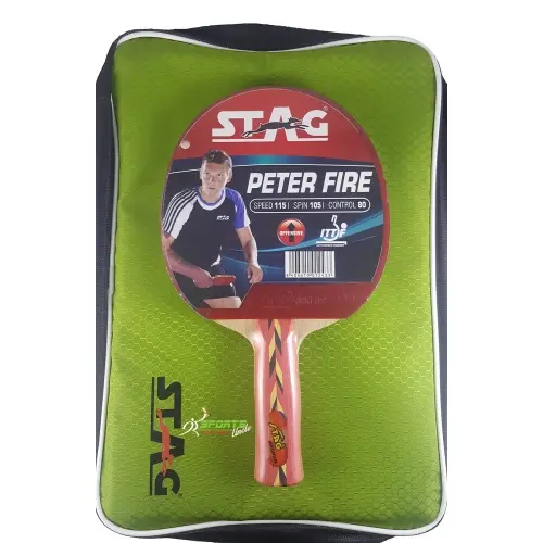 Stag Peter Fire Table Tennis Racquet (I.T.T.F. Approved)