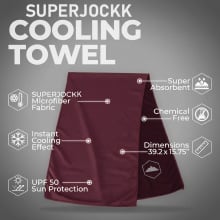 Superjockk Microfiber Cooling Towel for Face and Neck